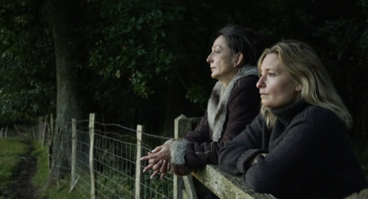 Sally Mortemore and Emma Spearing in a scene from the feature film The Silence After Life